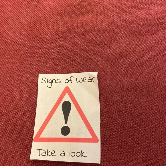 Pashmina Oversized Scarf Rust/Burgundy Preowned - Picture 4 of 7